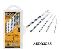 (โปรถูกสุด) INGCO AKDB3055 ดอกสว่านเจาะปูน / ดอกสว่านเจาะคอนกรีต 5 ตัวชุด ( 4 - 10 มม.) ( Masonary Drill Bits Set )