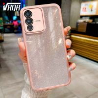 VRQR เคสสำหรับ Vivo โทรศัพท์ S12 Pro 5G V23 Pro 5G เคสกันกระแทกกล้องรวมทุกอย่างใสไล่ระดับเคสลายกากเพชรระดับสี