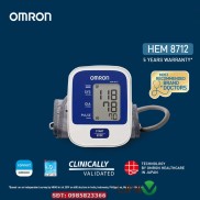 Máy đo huyết áp tự động Omron HEM-8712 hỗ trợ đo huyết áp và nhịp tim BẢO