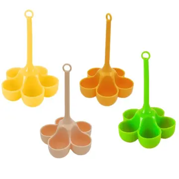 Egg Boiler Holder Heat-resistant Silicone Egg Steamer Tray With 5