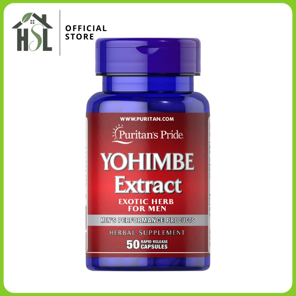 Puritans Pride Yohimbe Extract 250mg 1000mg herb 50 capsules Lazada PH