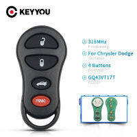 KEYYOU 3 1 4ปุ่มกุญแจรถระยะไกล Fob 315เมกะเฮิร์ตซ์สำหรับรถจี๊ปดอดจ์2002 2003 2004 2005คาราวานดาโคตา Durango Chrylser GQ43VT17T