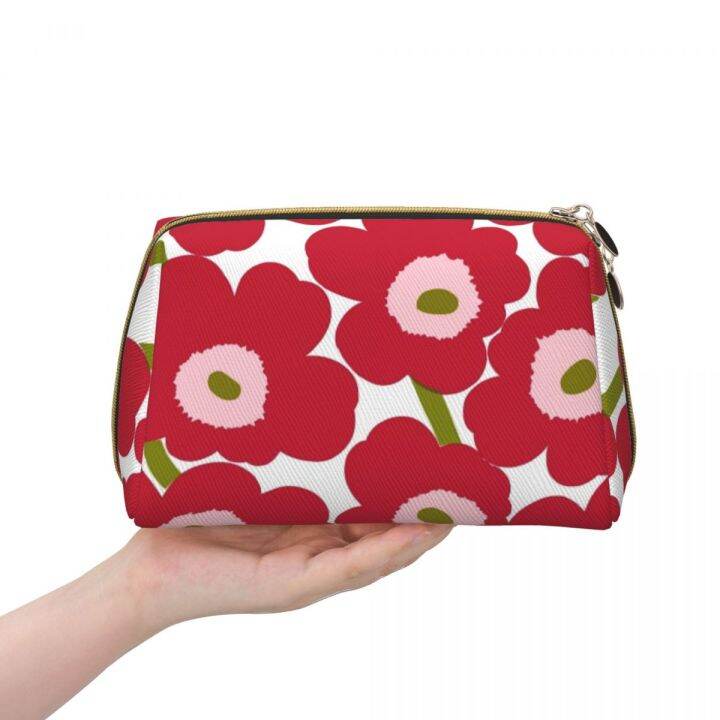 Marimekko Pvc Leather Makeup Bag Fashion Printed Cosmetics Bag Large  Capacity Wash Bag Portable Makeup Storage Case Travel .3in |  Lazada