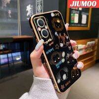 JIUMOO เคสนิ่มสำหรับ OPPO Reno 7z A96 Reno7 Lite F21 Pro 5G Reno 8 Lite Reno 8Z การ์ตูนรูปสัตว์ดีไซน์ใหม่แฟชั่นรูปสัตว์ที่เรียบง่ายเคสนิ่มป้องกันเคสกันกระแทกลวดลายสุดสร้างสรรค์