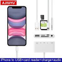 AJIUYU OTG Lightning dock USB Adapter Converter For apple iphone 11 Pro max XS XR X 8 Plus 7 6S SE audio 3.5mm Camera MIDI Piano