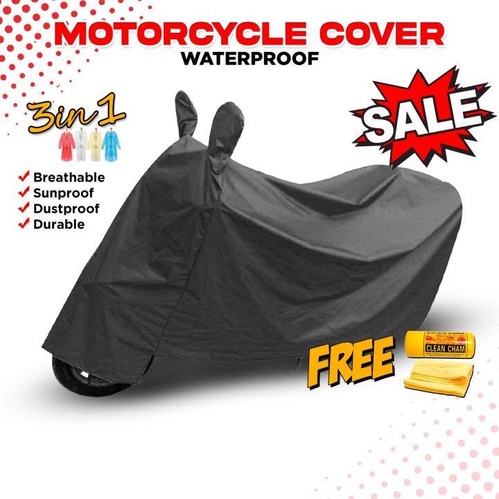 EURO CRUISYM 150 DUAL ABS MOTORCYCLE COVER | RAINY DAY BUNDLE 3 IN 1 ...