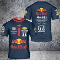 T SHIRT   Fanmade Mens 2023 Honda Motorsport Mobile 1 Navy 3D Print T-shirt S-5XL