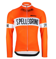 SANTINI Orange Cycling Jersey Wear Men Equipment เสื้อจักรยานมืออาชีพ MTB