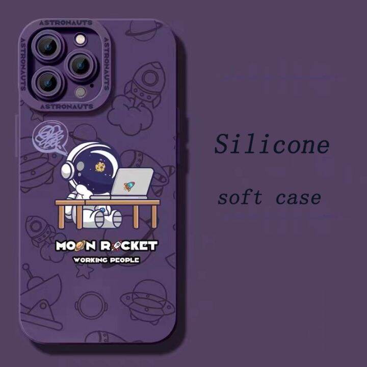 silicone-soft-case-sleepping-astronaut-เคส-compatible-for-iphone-14-pro-max-13-pro-max-12-pro-max-11-pro-max-case