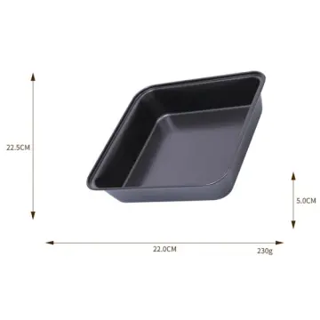 9Inch Square Baking Tray Non-Stick Carbon Steel Toast Plate Cake Bread  Baguette Oven Bakeware Pie Pizza Cake Mold Baking Pan