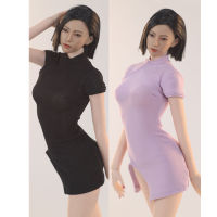 A16 Scale หญิงสั้น Cheongsam เสื้อผ้าของเล่น Fit 12 Action Figure Body ตุ๊กตา JO23X-03M