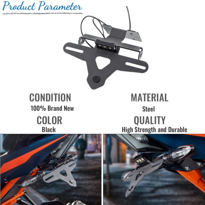for-ktm-rc390-rc-390-2022-2023-license-plate-holder-motorcycle-rear-tail-tidy-fender-eliminator-kit-accessories