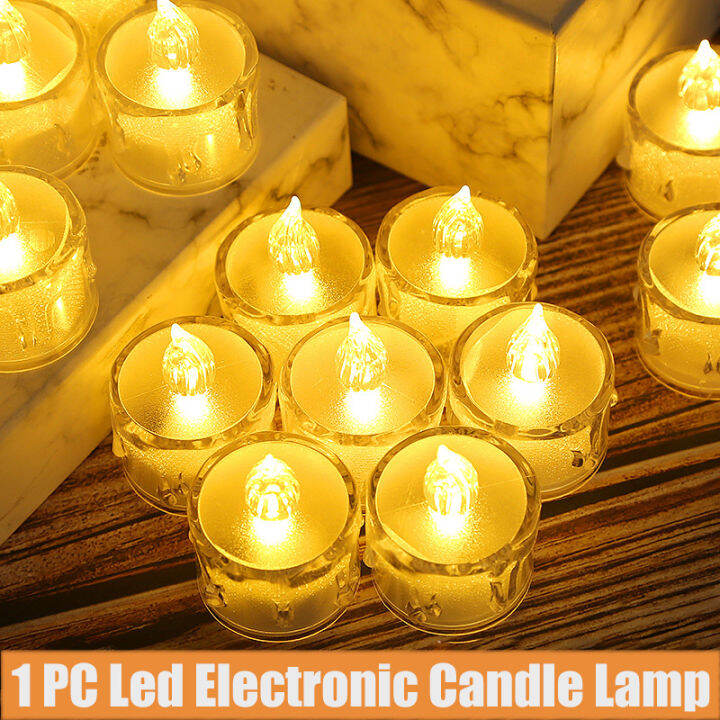 LED Flameless Candle Lamp Tea Light Lamp Family Birthday Decoration