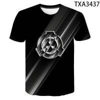 2023 Customized Fashion SCP Foundation Secure Contain Protect Fan SCP Wiki Logo Inspired T-Shirt Men Women Children 3D Print T-shirts Cool Tops Tees，Contact the seller for personalized customization