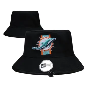 miami dolphins bucket hat with string