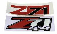 สติ๊กเกอร์ Z 71 Z71 4X4 Vinly Red Silver Sticker Decal Chevrolet Colorado UTE  เชฟโลเลต โคโรลาโด 1คู่