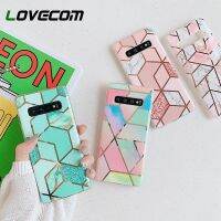 {OLI STUDIO} LOVECOMMarbleCase สำหรับ SamsungS22 S21 NoteA51 A71 A50 S20 S10 Plus Electroplated ปกหลัง