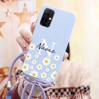 เชือกเคสดอกไม้สำหรับ Samsung ลายกาแล็คซี่ A12ส่องแสง A72 A52 A42เชือกเส้นเล็ก4G 5G S9 S10 A22ปลอกซิลิโคน