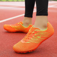 Unisex Track Field Shoes Pu Spikes Sneakers Non Slip Spikes For Running Nails Shoes Track And Field Comprehensive Training Shoes