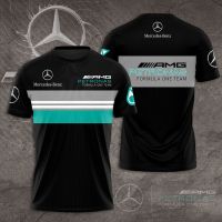 New exquisite racing suit For Benz Mercedes AMG Petronas F1 Team 3D Print T-Shirt Formula One Racing Teams Summer Fashion Mens Oversized T Shirt