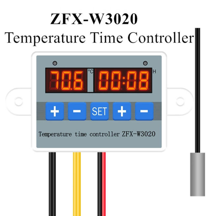 โมดูลตัวควบคุมเวลาตัวควบคุมอุณหภูมิตัวควบคุมอุณหภูมิเวลาอุณหภูมิ12v-24v-220v-แบบ-zfx-w3020