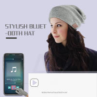 Smart Cap Soft Warm Hat Wireless Bluetooth Headset Headphone Speaker Mic Bluetooth Music Hat for Smart Phone