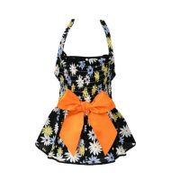 Pet Halter Dress Comfortable Soft Summer Dog Dress Eye-catching Cotton Flower Print Pet Dog Bowknot Princess Dress Pet Costume Dresses