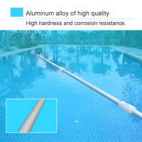 เสาสระว่ายน้ำอลูมิเนียมอัลลอยด์ Telescopic Pool Pole Thickened Pool Cleaner Rod for Skimming Net Stretched 192cm