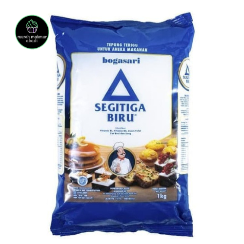 Tepung Terigu Segitiga Biru 1kg Bogasari Lazada Indonesia