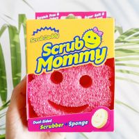 ฟองน้ำอเนกประสงค์ Scrub Mommy® Dual-Sided Scrubber+Sponge (Scrub Daddy®) ที่ขัด+ฟองน้ำใช้ล้างจาน แก้ว สแตนเลส