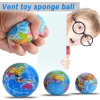 【Ready Stock】 ☍♤™ C30 1PC Soft Foam World Map Globe Earth/ Wrist Exercise Stress Relief Squeeze Foam Ball/ Squeeze Educational Toys/ Globe Toys for Children Gifts