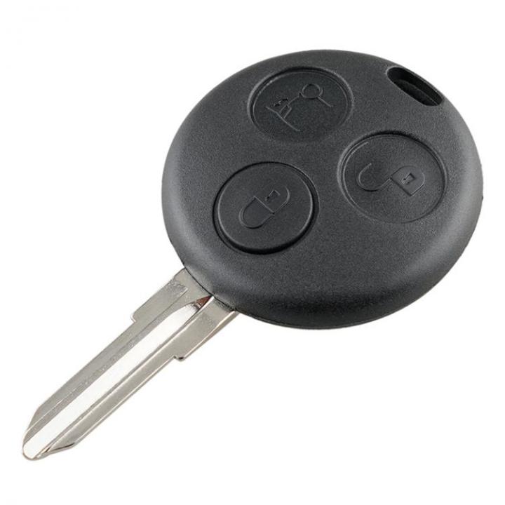อะไหล่รถยนต์ซองใส่กุญแจ3ปุ่ม-kunci-remote-mobil-เคสซองใส่กุญแจเหมาะสำหรับ-mercedes-benz-smart-451-2007-2013