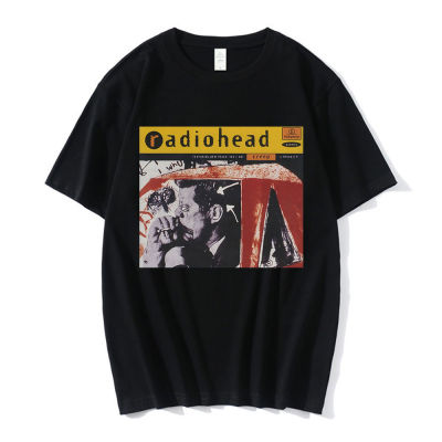 English Rock Band 1985 Radiohead T Shirt Vintage Hop Mzik Albm Printed Tshirt Mens Short Sleeve Cotton 100% Cotton