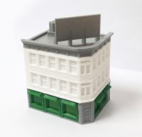 Outland Models City Classic 3-Story Corner Shop N Scale Train Railway Layout