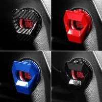 2PCS New Car Engine Start Stop Switch Button Cover Decorative Auto Accessories Push Button Sticky Cover Car Styling Interior