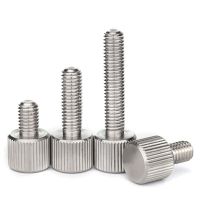 GB835 M2 M2.5 M3 M4 Thumb Screws knurled Head Thumb Bolt Machinery Tool Round Adjustment Hand Screw 304 Stainless Steel Screw Nut Drivers