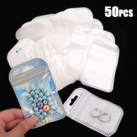 50pcs Thicken Ziplock Bags Frosted Self Sealing Hang Opp Bags for DIY Jewelry