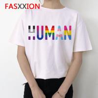 Lgbt เสื้อยืดโอเวอร์ไซส์สไตล์เกาหลีสําหรับผู้หญิง