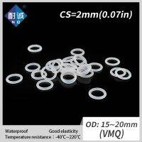 5 Pcs/lot Silicone Karet O-Cincin VMQ CS 2 Mm OD15/16/17/18/19 /20 Mm O Ring Gasket O-ring Silikon Tahan Air