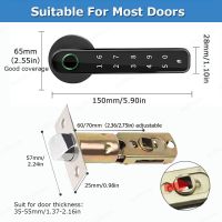 Tuya APP Remote Control Smart Fingerprint Door Lock Password Electronic Digital Lock Keyless Door Knobs Locks For Bedroom Home