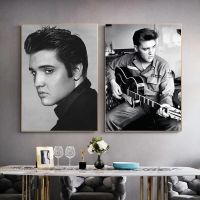 Elvis Presley Rock Singer ภาพวาดผ้าใบตกแต่งผนังสำหรับห้องนั่งเล่น Home No Frame 0822