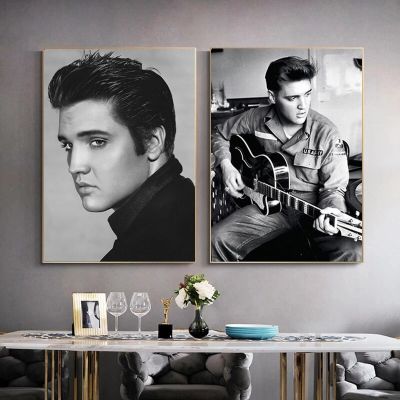Elvis Presley Rock Singer ภาพวาดผ้าใบตกแต่งผนังสำหรับห้องนั่งเล่น Home No Frame 0822