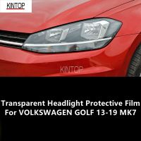 For VOLKSWAGEN GOLF 13-19 MK7 TPU Transparent Headlight Protective Film, Headlight Protection,Film Modification