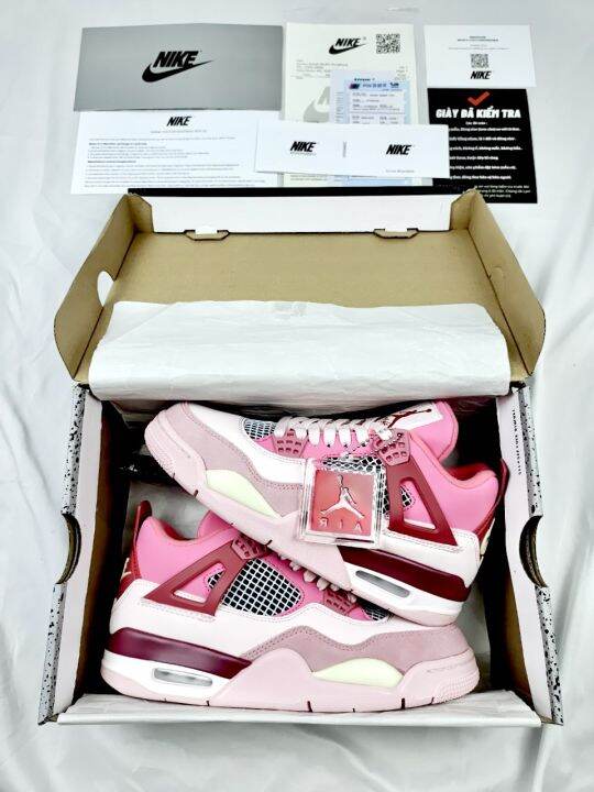 Nike Air Jordan 4 Pink White – Giày Nike Jd 4 Trắng Hồng | Lazada.Vn