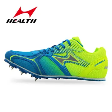 ailishabroy Mens Womens Track and Field Shoes Spikes Track Race Jumping  Sneakers Professional Running Nail Spikes Shoes Man Woman 9.5 809black