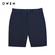 OWEN - Quần short Slim Fit SK231287 màu Navy chất liệu Cotton spandex