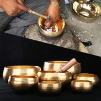 Nepalese Buddha Sound Bowl Yoga Meditation Tibet Singing Copper Buddha Chime Ear Sound Bowl Wholesale