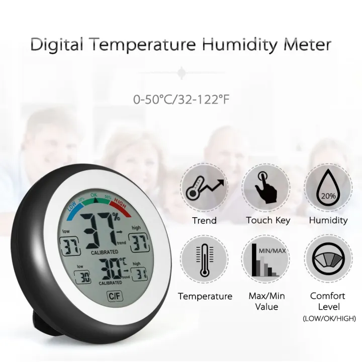 Digital Thermometer Hygrometer Humidity Meter Min Max Value | Lazada  Indonesia