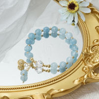 Ruifan Vintage Sky Blue หินลูกปัดสร้อยข้อมือผู้หญิงหญิงไข่มุกน้ำจืดธรรมชาติแฟชั่นเครื่องประดับอุปกรณ์เสริม YBR524