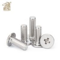 10/25pcs CM M1.4 M1.6 M2 M2.5 M3 M4 M5 M6 A2 304 Stainless Steel Cross Phillips Ultra Thin Super Low Flat Wafer Head Screw Bolt